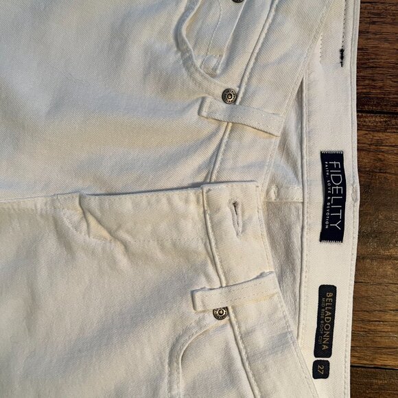 FIDELITY LILY MAGNOLIA WHITE JEANS - Picture 4 of 6